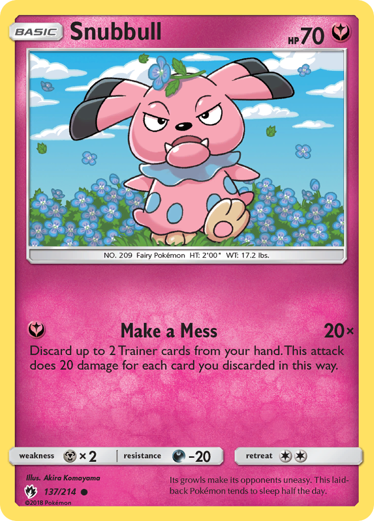 Snubbull (137/214) [Sun & Moon: Lost Thunder] | RetroPlay Games