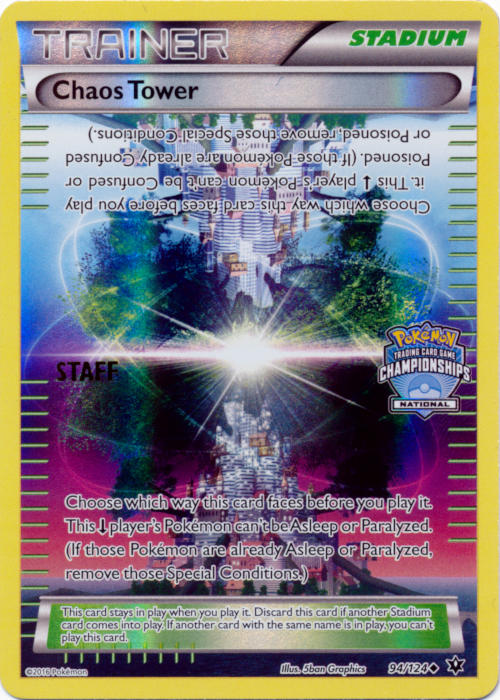 Chaos Tower (94/124) (National Championship Promo Staff) [XY: Fates Collide] | RetroPlay Games
