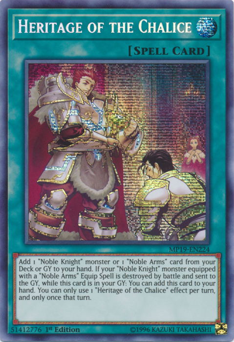 Heritage of the Chalice [MP19-EN224] Prismatic Secret Rare | RetroPlay Games