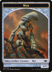 Myr // Thopter Double-Sided Token [Phyrexia: All Will Be One Commander Tokens] | RetroPlay Games