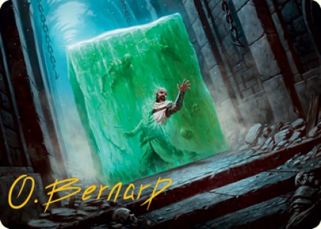 Gelatinous Cube Art Card (Gold-Stamped Signature) [Dungeons & Dragons: Adventures in the Forgotten Realms Art Series] | RetroPlay Games