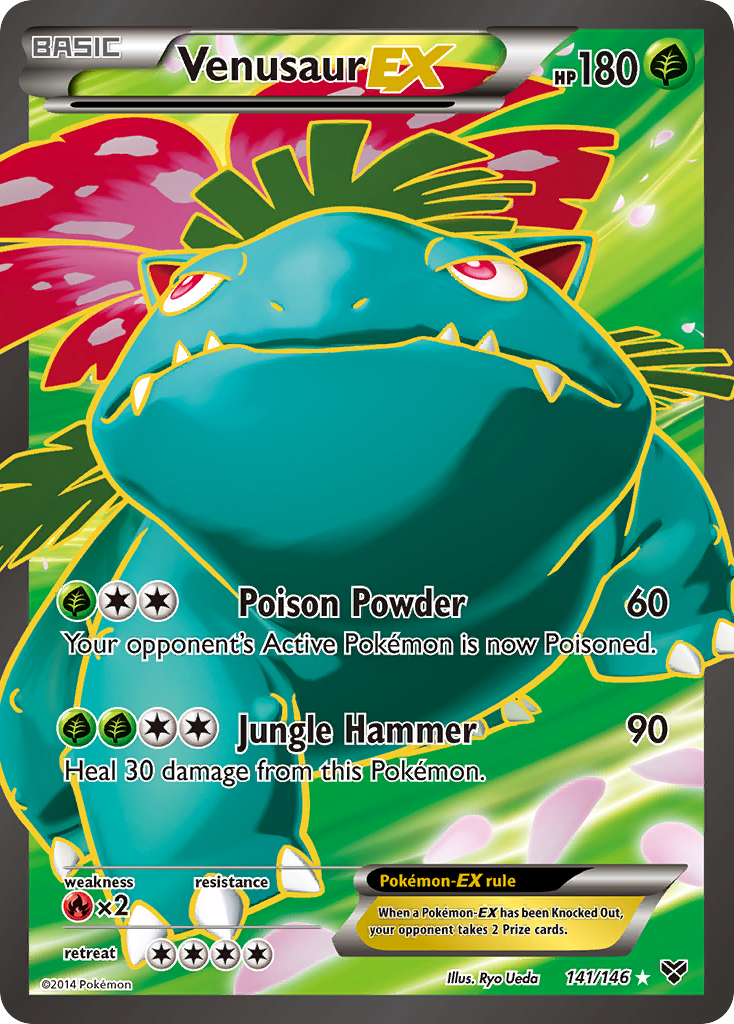 Venusaur EX (141/146) [XY: Base Set] | RetroPlay Games