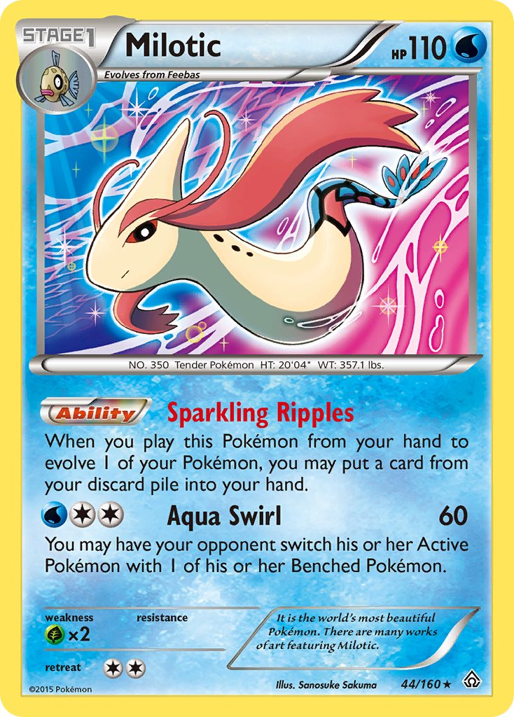 Milotic (44/160) (Theme Deck Exclusive) [XY: Primal Clash] | RetroPlay Games