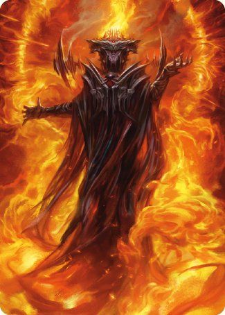 Sauron, the Dark Lord Art Card [The Lord of the Rings: Tales of Middle-earth Art Series] | RetroPlay Games