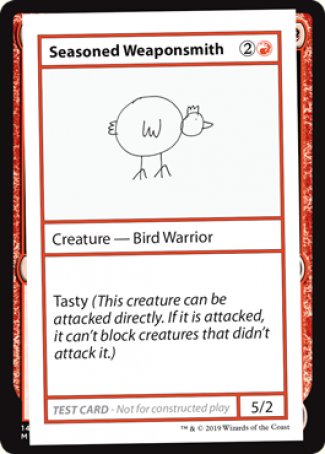 Seasoned Weaponsmith (2021 Edition) [Mystery Booster Playtest Cards] | RetroPlay Games