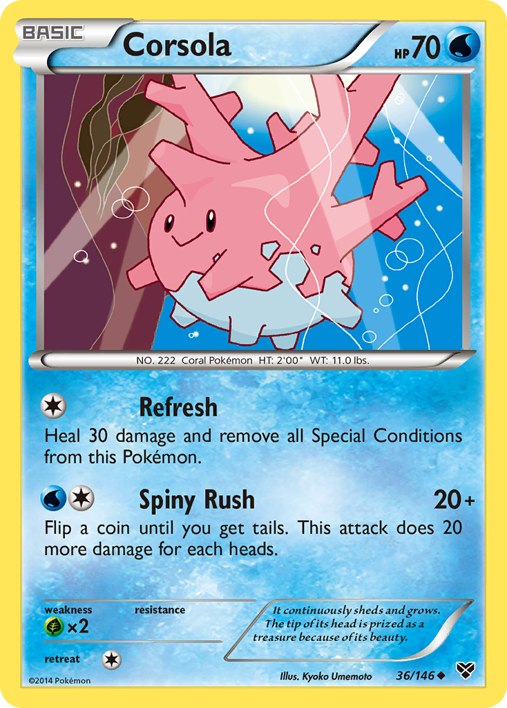 Corsola (36/146) [XY: Base Set] | RetroPlay Games