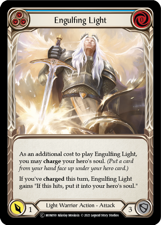 Engulfing Light (Blue) [U-MON050-RF] (Monarch Unlimited)  Unlimited Rainbow Foil | RetroPlay Games