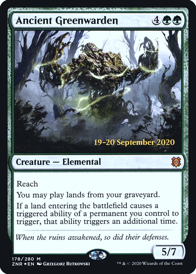 Ancient Greenwarden  [Zendikar Rising Prerelease Promos] | RetroPlay Games