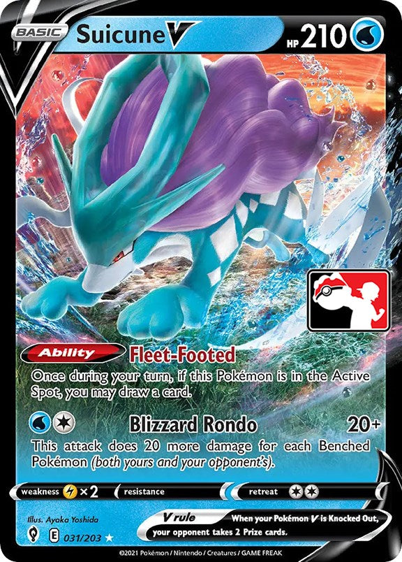 Suicune V (031/203) [Prize Pack Series One] | RetroPlay Games