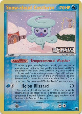 Snow-cloud Castform (29/113) (Stamped) [EX: Delta Species] | RetroPlay Games