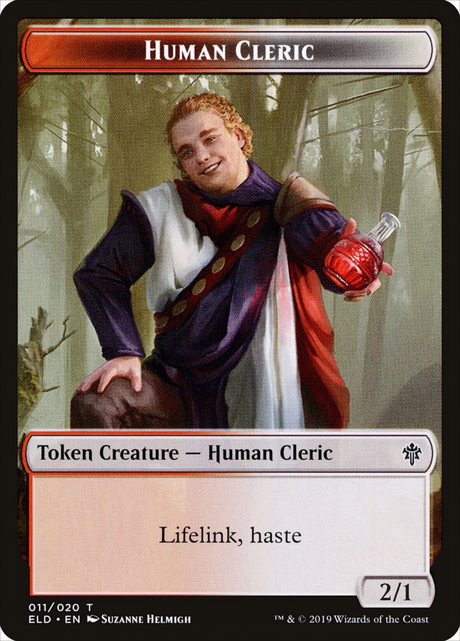 Human Cleric [Throne of Eldraine Tokens] | RetroPlay Games