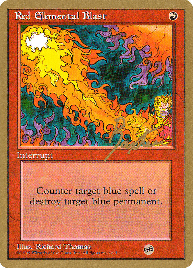 Red Elemental Blast (George Baxter) (SB) [Pro Tour Collector Set] | RetroPlay Games