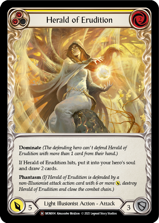 Herald of Erudition [U-MON004-RF] (Monarch Unlimited)  Unlimited Rainbow Foil | RetroPlay Games