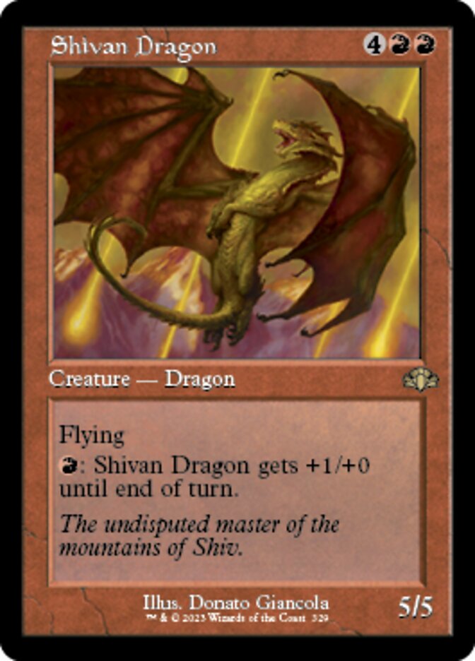 Shivan Dragon (Retro) [Dominaria Remastered] | RetroPlay Games