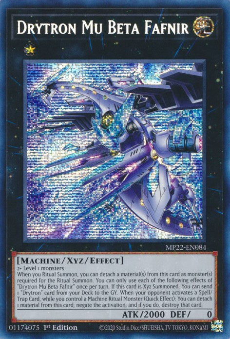 Drytron Mu Beta Fafnir [MP22-EN084] Prismatic Secret Rare | RetroPlay Games