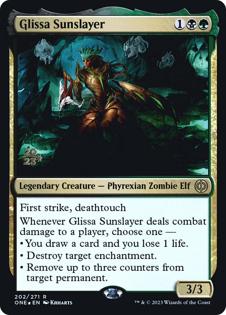 Glissa Sunslayer [Phyrexia: All Will Be One Prerelease Promos] | RetroPlay Games