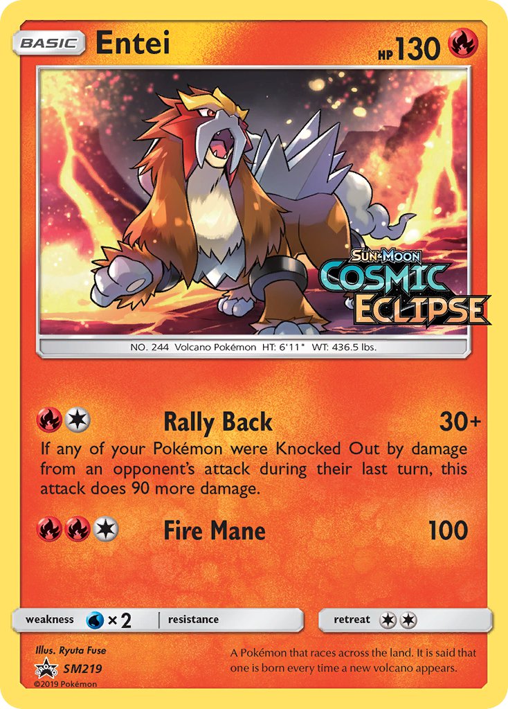 Entei (SM219) [Sun & Moon: Black Star Promos] | RetroPlay Games