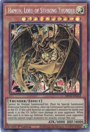 Hamon, Lord of Striking Thunder [MP21-EN253] Prismatic Secret Rare | RetroPlay Games