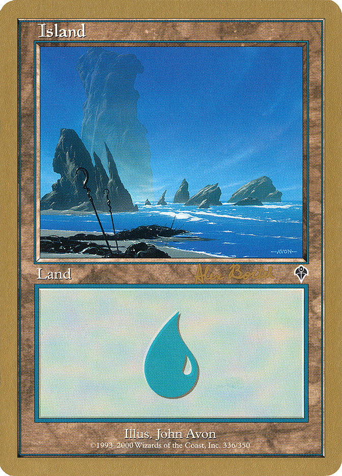 Island (ab336a) (Alex Borteh) [World Championship Decks 2001] | RetroPlay Games