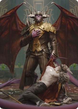 Ob Nixilis, the Adversary 1 Art Card [Streets of New Capenna Art Series] | RetroPlay Games