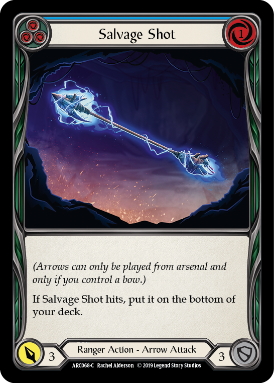 Salvage Shot (Blue) [ARC068-C] (Arcane Rising)  1st Edition Normal | RetroPlay Games