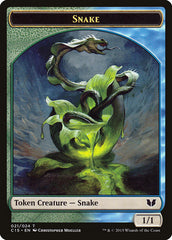 Snake (021) // Saproling Double-Sided Token [Commander 2015 Tokens] | RetroPlay Games