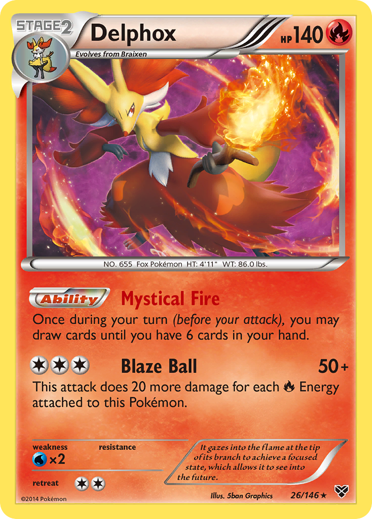 Delphox (26/146) [XY: Base Set] | RetroPlay Games