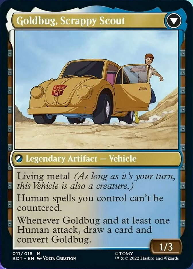 Goldbug, Humanity's Ally // Goldbug, Scrappy Scout [Universes Beyond: Transformers] | RetroPlay Games