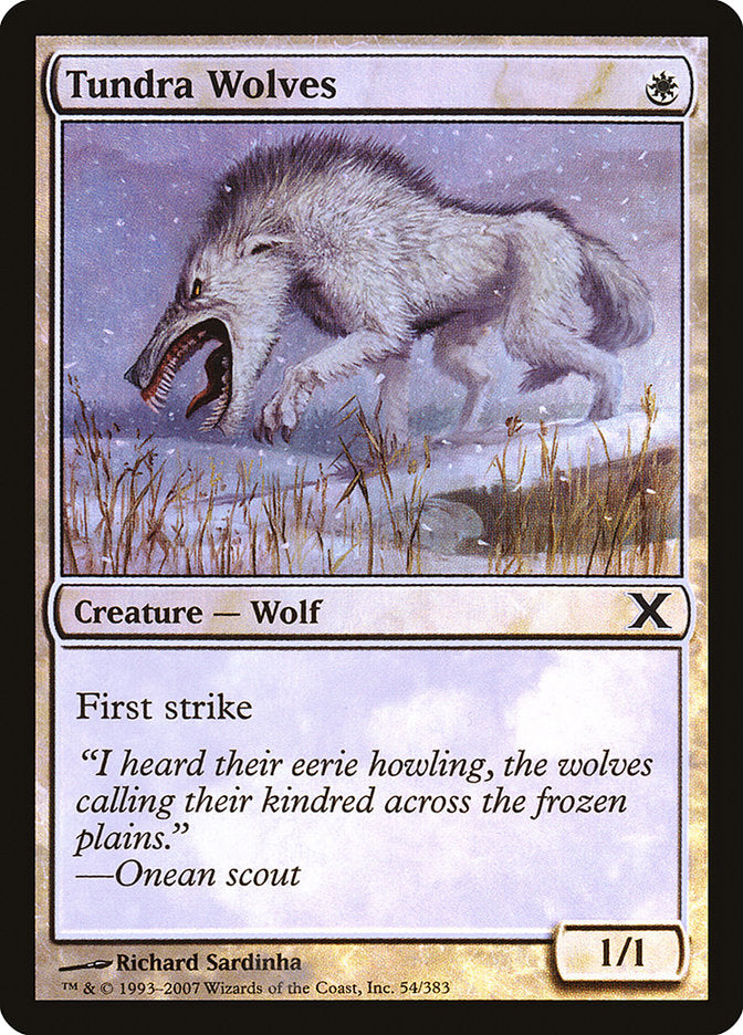 Tundra Wolves (Premium Foil) [Tenth Edition] | RetroPlay Games