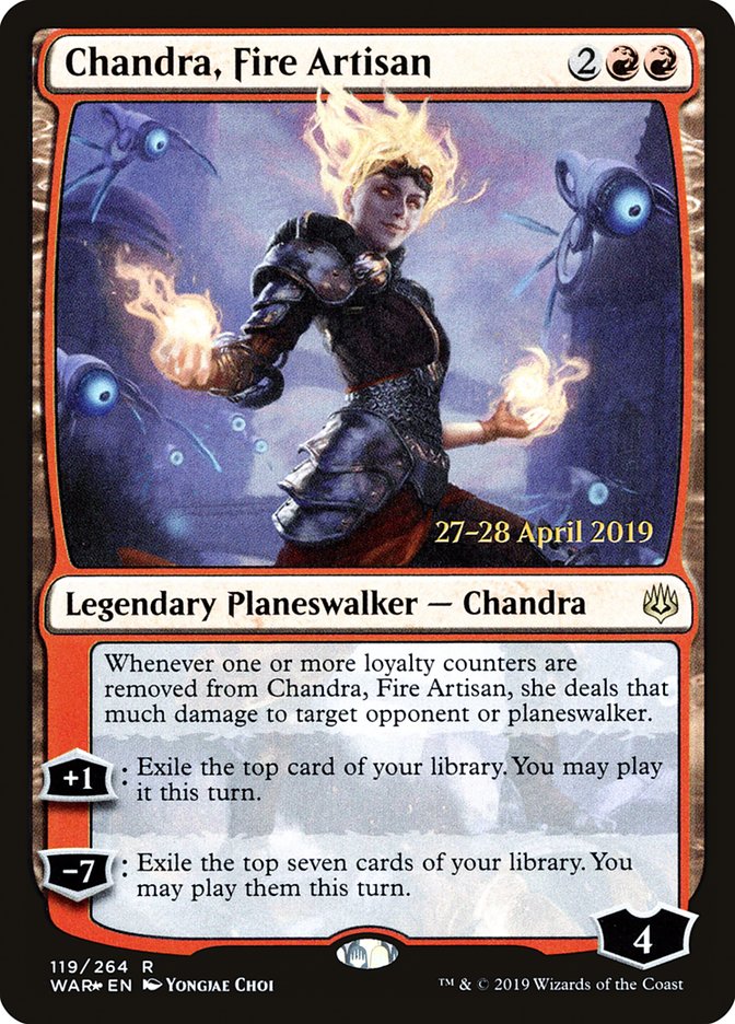 Chandra, Fire Artisan  [War of the Spark Prerelease Promos] | RetroPlay Games