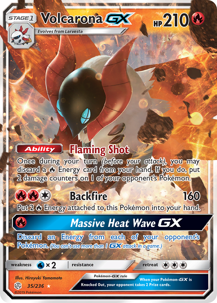 Volcarona GX (35/236) [Sun & Moon: Cosmic Eclipse] | RetroPlay Games