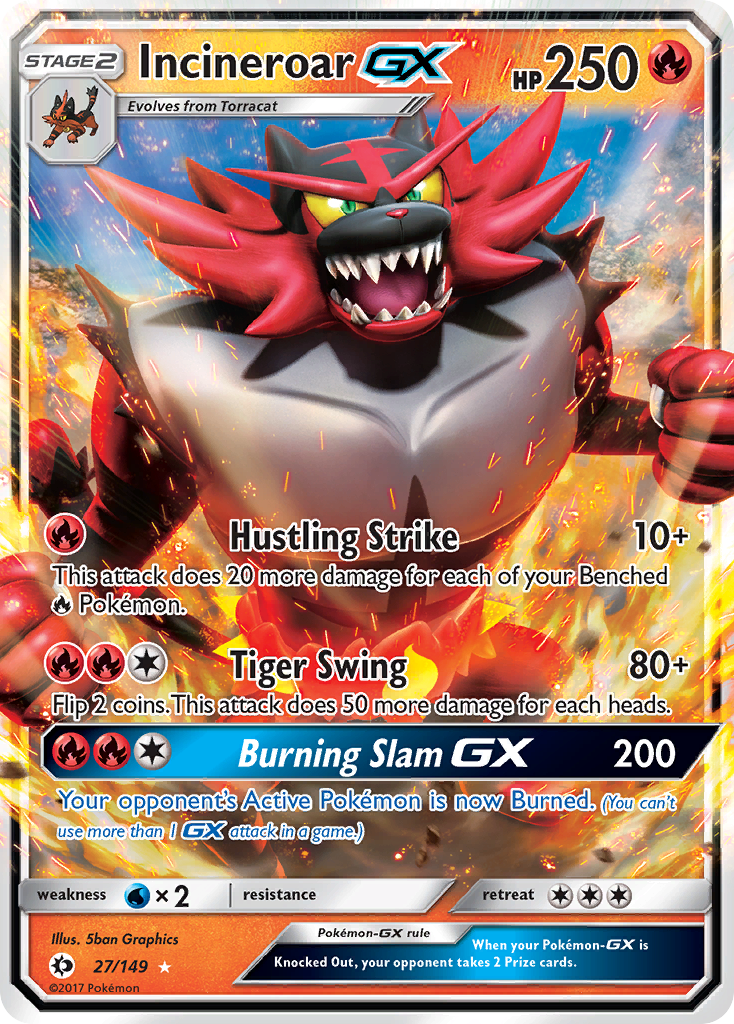 Incineroar GX (27/149) (Jumbo Card) [Sun & Moon: Base Set] | RetroPlay Games