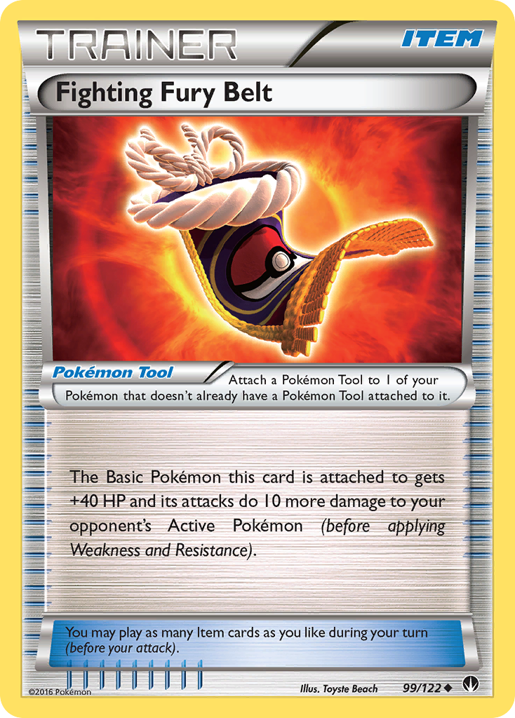 Fighting Fury Belt (99/122) [XY: BREAKpoint] | RetroPlay Games