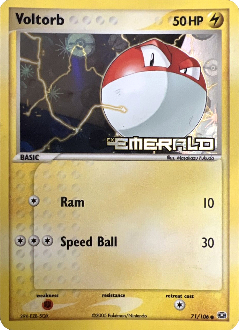 Voltorb (71/106) (Stamped) [EX: Emerald] | RetroPlay Games