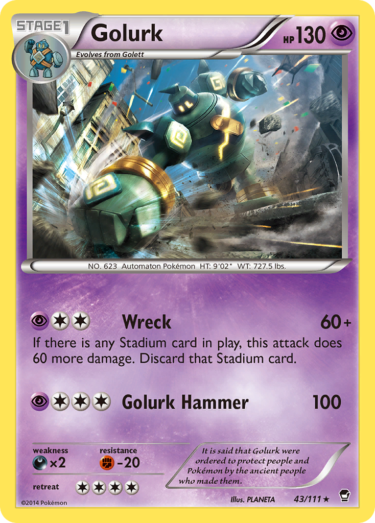 Golurk (43/111) [XY: Furious Fists] | RetroPlay Games