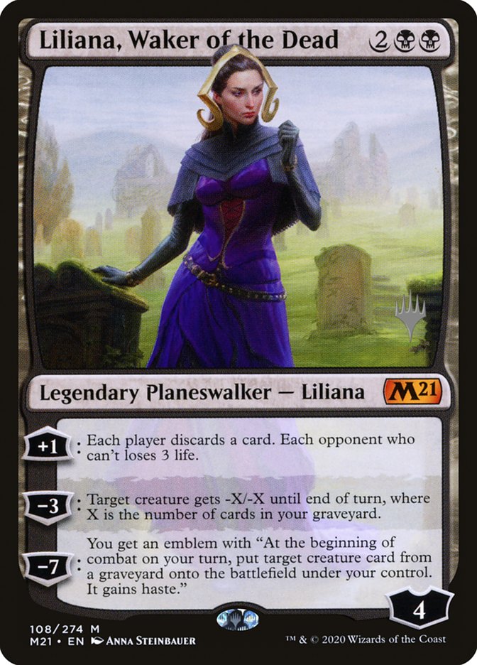 Liliana, Waker of the Dead (Promo Pack) [Core Set 2021 Promos] | RetroPlay Games