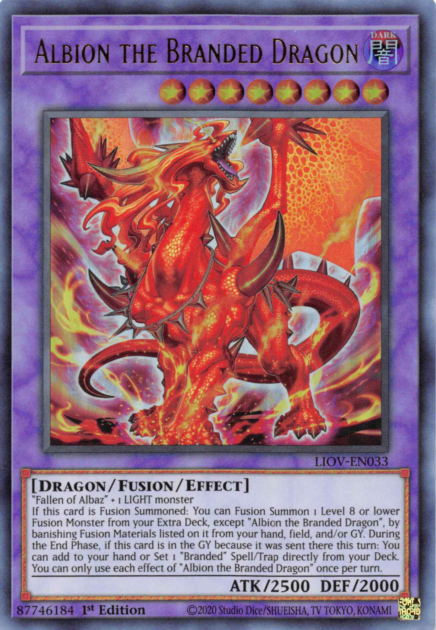 Albion the Branded Dragon [LIOV-EN033] Ultra Rare | RetroPlay Games