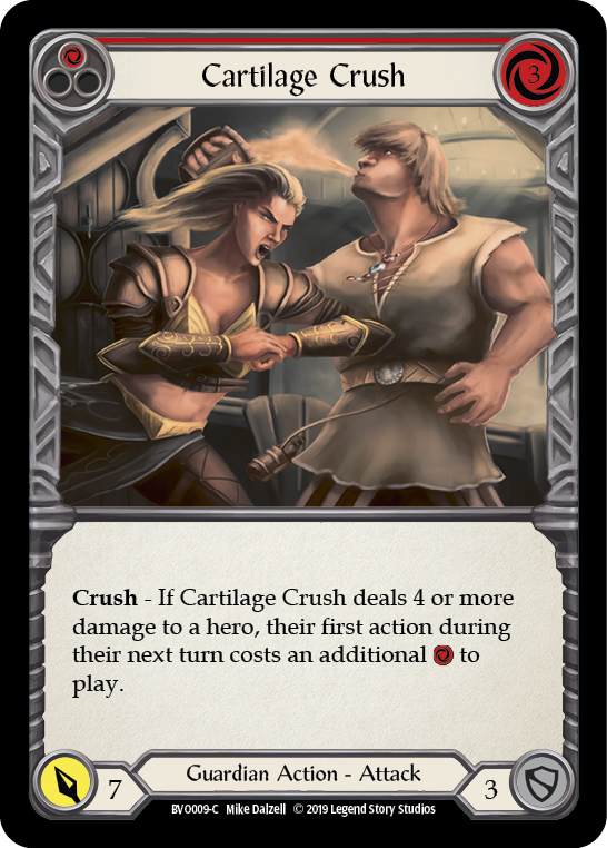 Cartilage Crush (Red) [BVO009-C] (Bravo Hero Deck)  1st Edition Normal | RetroPlay Games