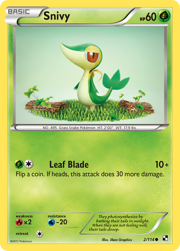 Snivy (2/114) [Black & White: Base Set] | RetroPlay Games