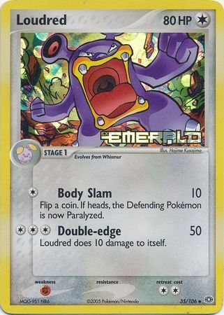 Loudred (35/106) (Stamped) [EX: Emerald] | RetroPlay Games
