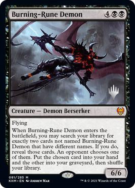 Burning-Rune Demon [Kaldheim Promo Pack] | RetroPlay Games