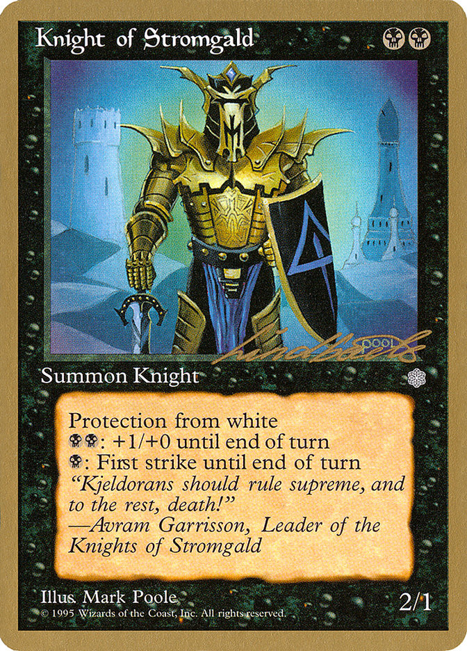 Knight of Stromgald (Leon Lindback) [Pro Tour Collector Set] | RetroPlay Games