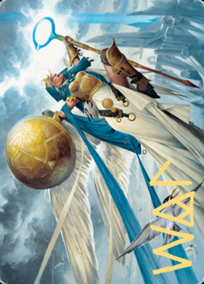 Linvala, Shield of Sea Gate Art Card (Gold-Stamped Signature) [Zendikar Rising Art Series] | RetroPlay Games