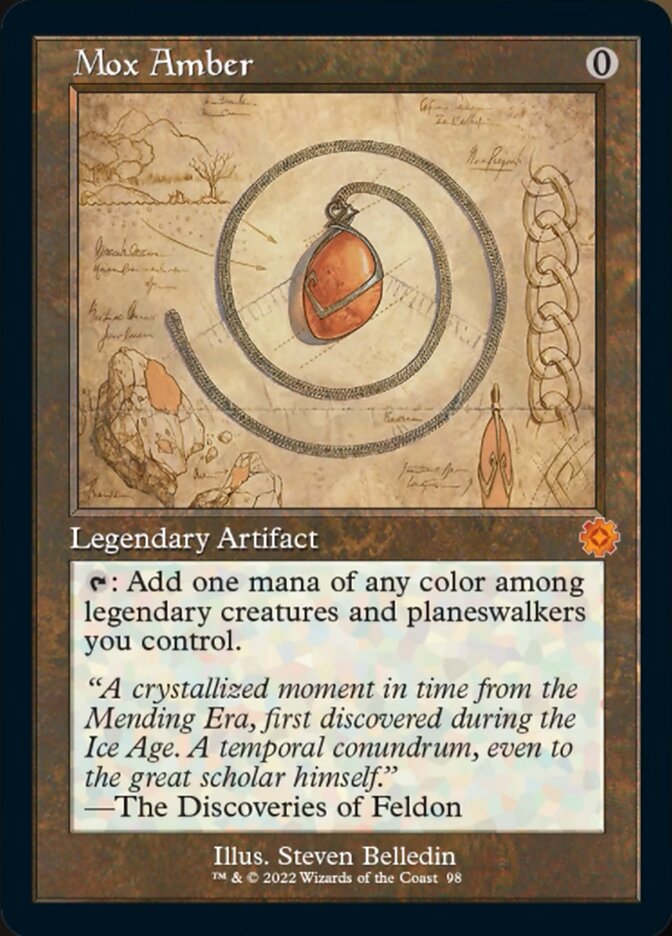 Mox Amber (Retro Schematic) [The Brothers' War Retro Artifacts] | RetroPlay Games