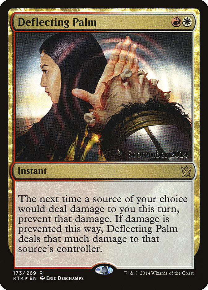Deflecting Palm  [Khans of Tarkir Prerelease Promos] | RetroPlay Games