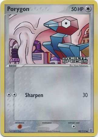 Porygon (80/113) (Stamped) [EX: Delta Species] | RetroPlay Games