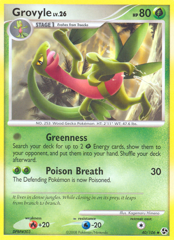 Grovyle (40/106) [Diamond & Pearl: Great Encounters] | RetroPlay Games