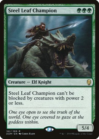 Steel Leaf Champion [Dominaria Promos] | RetroPlay Games