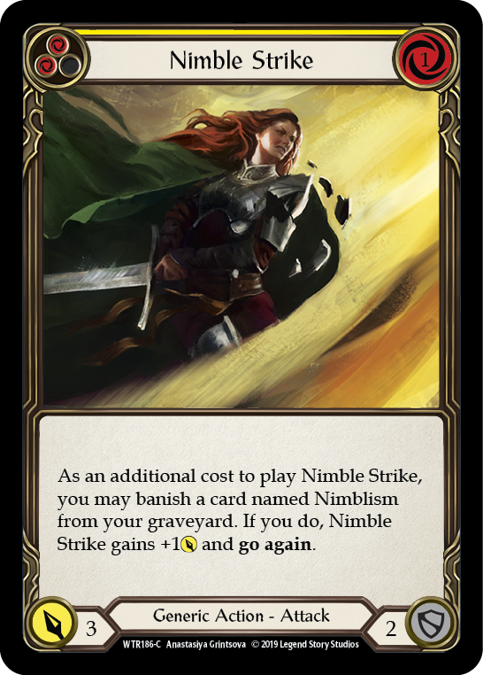 Nimble Strike (Yellow) [WTR186-C] (Welcome to Rathe)  Alpha Print Normal | RetroPlay Games