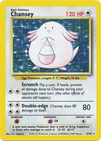 Chansey (3/102) [Base Set Unlimited] | RetroPlay Games